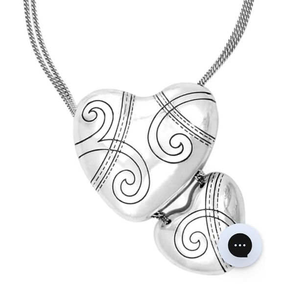 Brighton Atlantis Long Heart Necklace NWT - Picture 3 of 8